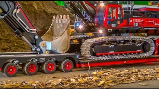 RC Truck Excavator transport Stunning RC ACTION [upl. by Llenna892]