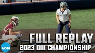 2023 DIII softball championship final game 3 Trine vs Salisbury  FULL REPLAY [upl. by Ordnagela]