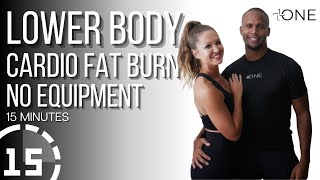 Lower Body Cardio Fat Burn  No Equipment  Under 15 Minutes [upl. by Roseann445]