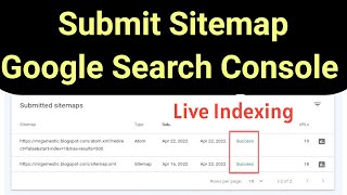 How to Blogger Sitemap Generate  Submit Sitemap to Google Webmaster Search Console  Step By Step [upl. by Branden]