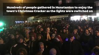 Hunstantons Christmas Cracker and light switch on [upl. by Conlee]