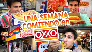 COMIENDO en el OXXO POR UNA SEMANA🌭  LA DIVAZA [upl. by Odella871]