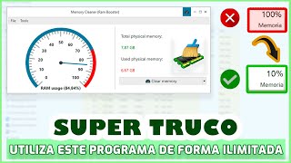 🚀OPTIMIZAR MEMORIA RAM 😱 REDUCIR EL CONSUMO DE CPU Y MEMORIA RAM  MEMORY CLEANER GRATIS [upl. by Sybila929]