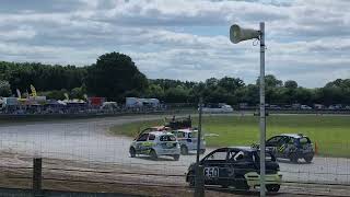 British Autograss Series Rd 1 Evesham day 1 22nd June 2024 Class 1 8 Re Run 1 Red Flag [upl. by Shoemaker884]