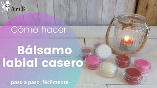 Cómo hacer Bálsamo labial casero paso a paso fácilmente [upl. by Jemmy716]