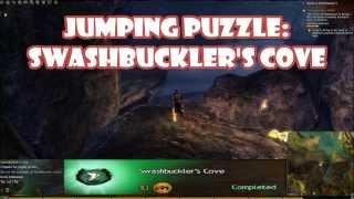 Guild Wars 2 Jumping Puzzle Swashbucklers Cove Gendarran Fields [upl. by Gnah]