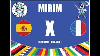 CAMPEONATO INTERNO ESCOLA DO GREMIO 2024  MIRIM  ESPANHA x FRANÇA [upl. by Erdrich]