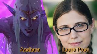 Characters and Voice Actors  World of Warcraft Warbringers Azshara [upl. by Morena]