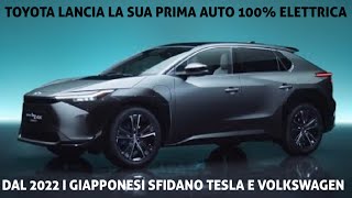 Auto elettriche Toyota sfida Tesla e Volkswagen con bZ4X [upl. by Saidee514]