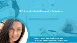 CDT Codes for Dental Restoration Procedures [upl. by Idrahs]