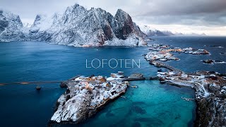 LOFOTEN  A Winter´s Tale by Drone 4K Cinematic [upl. by Nylyahs375]