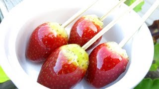 HOW TO MAKE TOFFEE STRAWBERRIES [upl. by Suidualc]