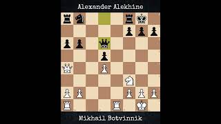 Mikhail Botvinnik vs Alexander Alekhine  AVRO 1938 [upl. by Amhsirak]