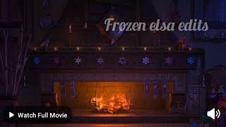 Arendelle castle yule log must watch 2019 3 hours movie  Frozen elsa edits [upl. by Kerrin]