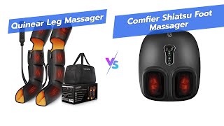 🦵 QUINEAR vs COMFIER Best Leg Massagers 💆‍♀️ [upl. by Aohsoj]