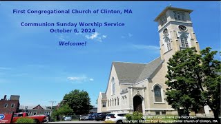 First Congregational Church of Clinton 10624 Service [upl. by Harraf]