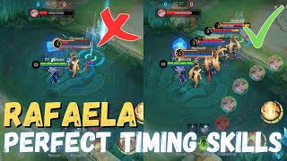 HOW TO USE RAFAELA SKILLS CORRECTLY🔥  RAFAELA GAMEPLAY  MOBILE LEGENDS [upl. by Eahsel]