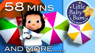 Rain Rain Go Away  Plus Lots More Nursery Rhyme Videos  58 Minutes Compilation from LittleBabyBum [upl. by Brackely]