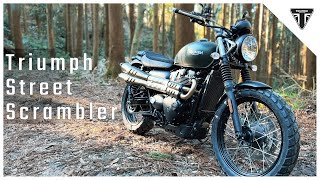 REAL EXHAUST SOUND  Triumph Street Scrambler 2021  Bonneville 900th [upl. by Oleic71]