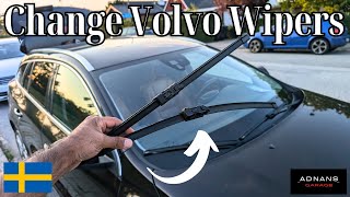 How to easily change Volvo Windshield wipers  Volvo V60 Wipers [upl. by Rialcnis]