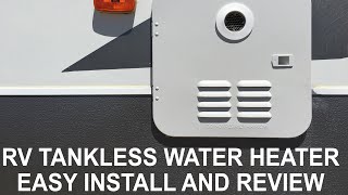 RV Tankless Water Heater Easy Install and Review [upl. by Ramoj]