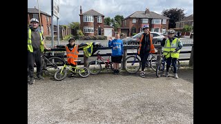 3 brothers 7 8 and 10 train to cycle 80k from school to Blackpool Tower for Spindle point school [upl. by Elwin]