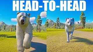 Polar Bear vs Arctic Fox A Head to Head Speed Race in Planet Zoo [upl. by Ariay845]