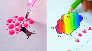 Cool and Easy Drawing Ideas for Beginners and Beyond Simple Drawing Tricks How to Draw [upl. by Ayimat]