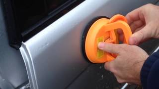 DENT REMOVAL Harbor Freight Dent Puller Suction Cup Review [upl. by Nevram]