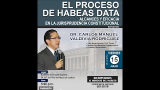 CONFERENCIA EL PROCESO DE HABEAS DATA [upl. by Branham444]