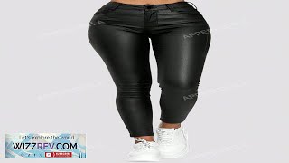 Apperloth A High Waist PU Leather Skinny Pants SHEIN USA Review [upl. by Ednargel]