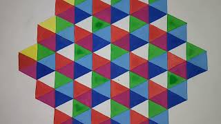 Triangle Tessellation 6 Colors [upl. by Sheryle814]