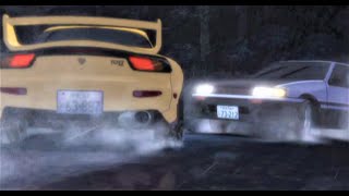 Initial D épisode 13  Stage 4 HD  VF [upl. by Elvah]