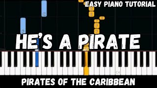 Pirates of the Caribbean theme music 🎼 Piano lesson with chords🎹 Easy Piano lesson [upl. by Farro]