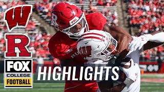 Wisconsin Badgers vs Rutgers Scarlet Knights Highlights  FOX College Football [upl. by Saberhagen]