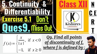 Exercise 51 Continuity And Differentiability class 12 Q9 [upl. by Lait674]