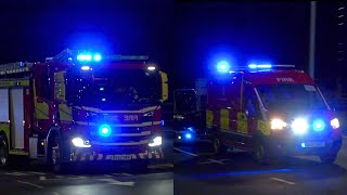 Powey Lane Water Incident Unit amp Support Pump Responding  Cheshire Fire amp Rescue Service [upl. by Sivie436]