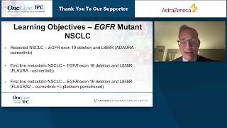 Webinar quotInstitutional Perspectives in Lung Cancerquot Hosted by Dr Jason Porter [upl. by Walford485]