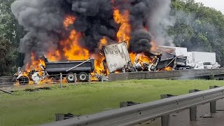 TOP 10 Idiot Truck Drivers Fails  Truck Crash Compilation  Extreme Dangerous Idiots Truck Fails [upl. by Nador]