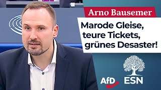 Marode Gleise teure Tickets grünes Desaster – Arno Bausemer AfD [upl. by Origra223]