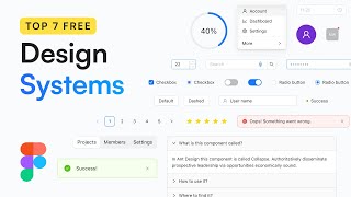 Top 7 FREE Design Systems for Figma [upl. by Blakely571]