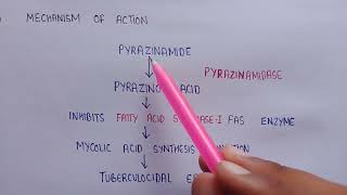 Pyrazinamide in medicinal chemistry  structure of Pyrazinamide  Mechanism of action  uses [upl. by Leanard]