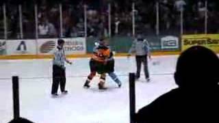 Hockey Fight Lincoln Stars v Omaha Lancers [upl. by Lanos591]