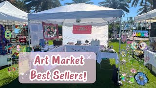 My 5 Best Selling Items at Art Markets [upl. by Noyes839]