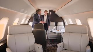 On board a Bombardier Global 7500 private jet [upl. by Anneres]