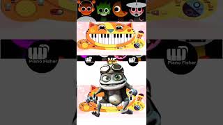 Horror Sprunki Vs Crazy Frog  But On Cat 😺 Piano shorts [upl. by Cirad]