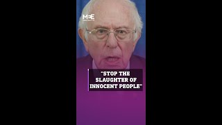 Bernie Sanders ‘Stop the indiscriminate slaughter of innocent people’ [upl. by Essilrahc]