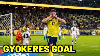 Gyokeres goal for Sweden and post match interview about Manchester United and Ruben Amorim [upl. by Nelli]