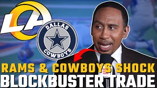 RAMS amp COWBOYS SHOCK THE NFL BLOCKBUSTER TRADE IN SIMULATED DRAFT 😱 LA RAMS LOS ANGELES RAMS NEWS [upl. by Rutan]