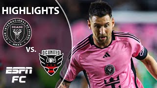 STOPPAGE TIME WINNER 😮 Inter Miami vs DC United  MLS Highlights  ESPN FC [upl. by Edrahs]